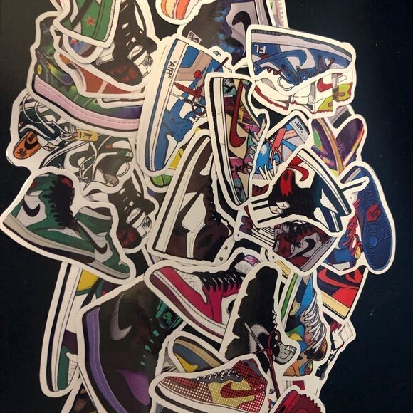 Lot of 50 Nike Air Jordan Vinyl Stickers - Jordan 1, Nike Dunk, Jordan 3, etc - Picture 3 of 11